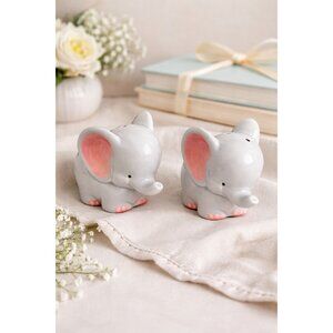 Vintage Josef Originals Elephant Salt & Pepper Shakers – Nursery Decor – Korea
